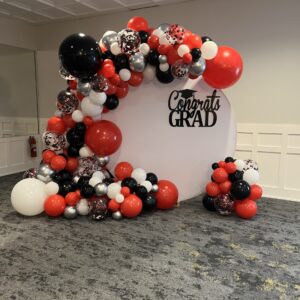 Crown Point Circle Backdrop & Balloon Garland