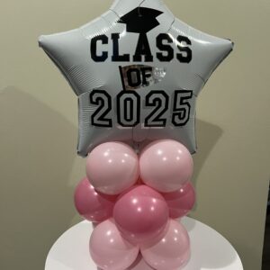 Graduation 3 Row tabletop centerpiece