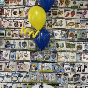 3 Latex Balloons with One Squiggle on a Weight