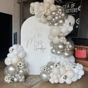 Ripple Wall with Balloon Garland & lettering Special Order 1 Week Notice Required