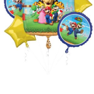Mario Bros 5pc Balloon Bouquet Kit